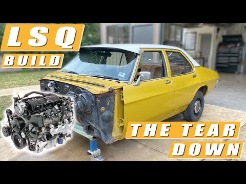 LSQ Build - Part 2 - Tearing Down The Body And Subframe (LS swap HQ Holden)