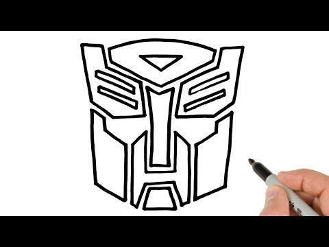How to Draw Transformers Autobots Logo Easy Tutorial