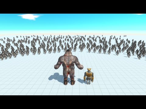 Ghor hammer with goro the giant vs 100 weakest unit animal revolt battle simulator