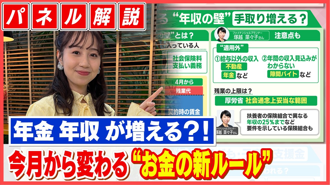 「年金」「年収」は増える？！４月から変わる“お金の新ルール”