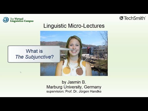 SYN_024 - Linguistic Micro-Lectures: The Subjunctive (in PDE)