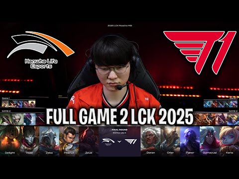 THIS GAME IS ABSOLUTE CINEMA!😱 - HLE vs T1 GAME 2 LCK ROAD TO MSI | HANWHA LIFE vs T1 G2 LCK 2025
