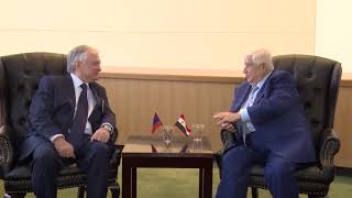 Le Ministre des Affaires étrangères d’Arménie a eu une rencontre avec son homologue syrien