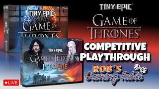Tiny Epic Game of Thrones Ice & Fire Playthrough (3 Players Competitive)