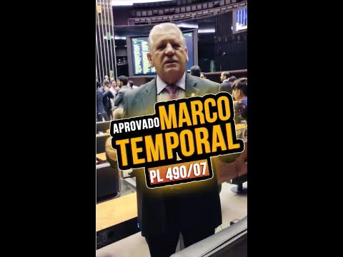 Marco temporal aprovado com meu voto sim!
