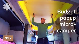 Couldn't find his dream popup micro-camper, built it instead