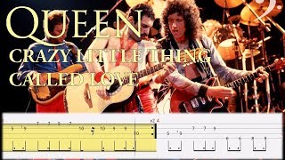 Queen - Crazy Little Thing Called Love (Bass Tab Video) By Chami&#39;s Arts
