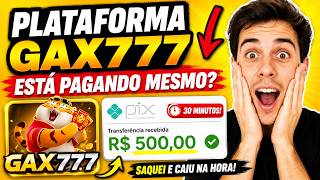 GAX777 PAGA MESMO? 😱 TESTEI A PLATAFORMA GAX777 E MOSTREI O RESULTADO! (2026)