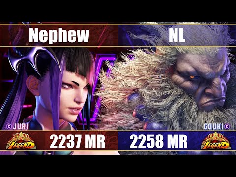 【スト6】ネフュー vs NL (ジュリ vs 豪鬼) SF6 Nephew vs NL (Juri vs Akuma)