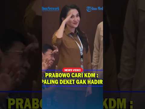 PRABOWO Sentil Dedi Mulyadi Tak Hadir Rakornas TPAKD