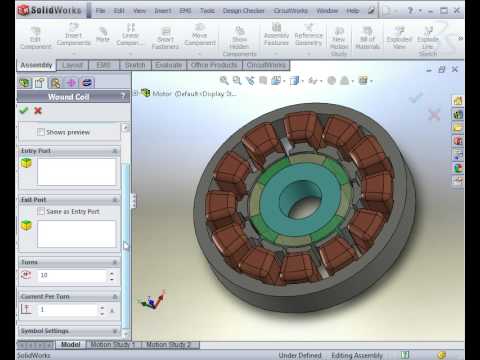 Magnetostatic Analysis of a DC Motor 1/2