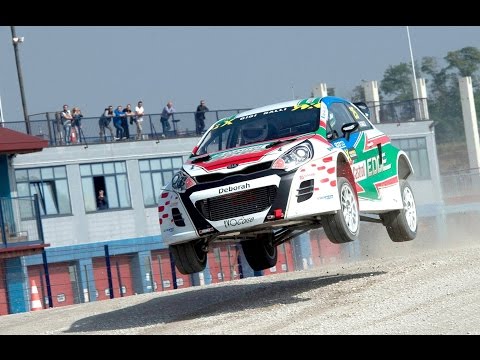 Rallycross Supercar KIA Rio 600Hp in action OnBoard