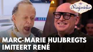 René ziet zichzelf geïmiteerd worden door Marc-Marie Huijbregts | DE ORANJEWINTER