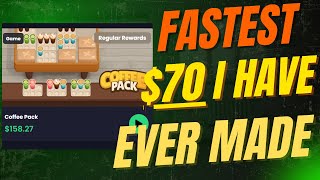 Fastest $70 I've Ever Made! Coffee Pack on |FREECASH | EARNLAB | MISTPLAY | SWAGBUCKS