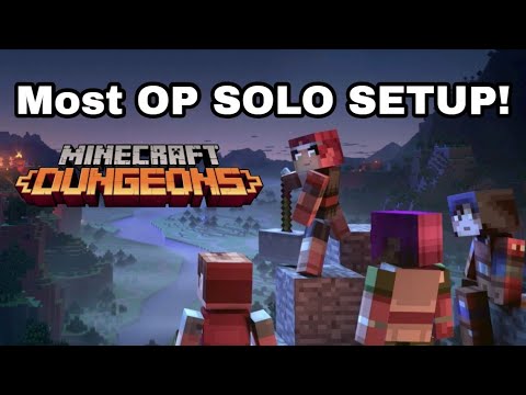 Insane Solo Setup for Minecraft Dungeons! Must See!