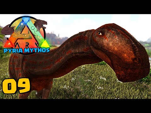 E ESSE "BRONTO" NADADOR!  ( NIGERSAURUS) - ARK PYRIA MYTHOS - #09 - ARK: SURVIVAL EVOLVED