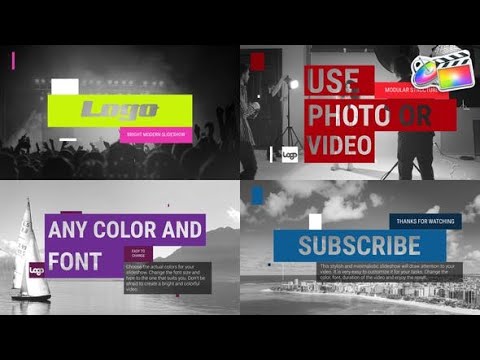 Apple Motion Template: Bright Modern Slideshow