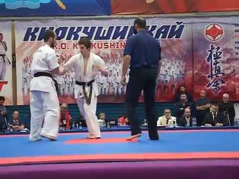 Kyokushin Karate. Bronze medal. 70 kg. Astamirov vs Golubkov (red) / Чемпионат России по каратэ