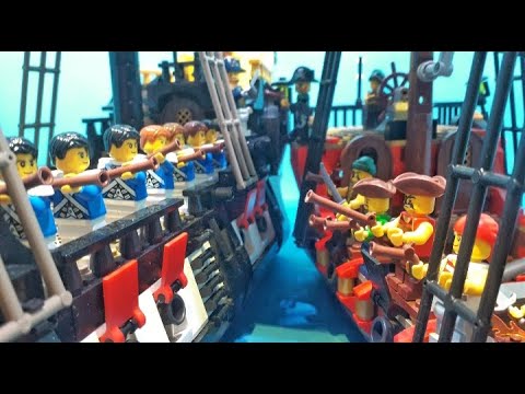 Lego Pirate Sea Battle (Stop Motion)