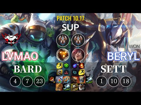 JDG LvMao Bard vs DWG BeryL Sett Sup - KR Patch 10.17