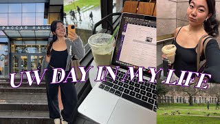 DAY IN THE LIFE @ University of Washington (1st day of winter quarter, working part-time, senior yr)