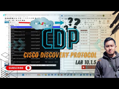 Konfigurasi Cisco Discovery Protocol (CDP) | LAB 10.1.5 Use CDP to Map a Network