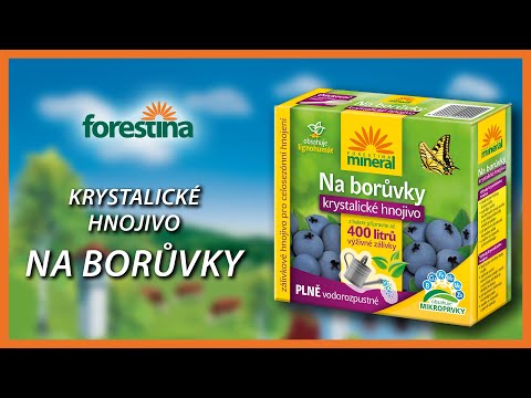 Krystalické hnojivo na borůvky