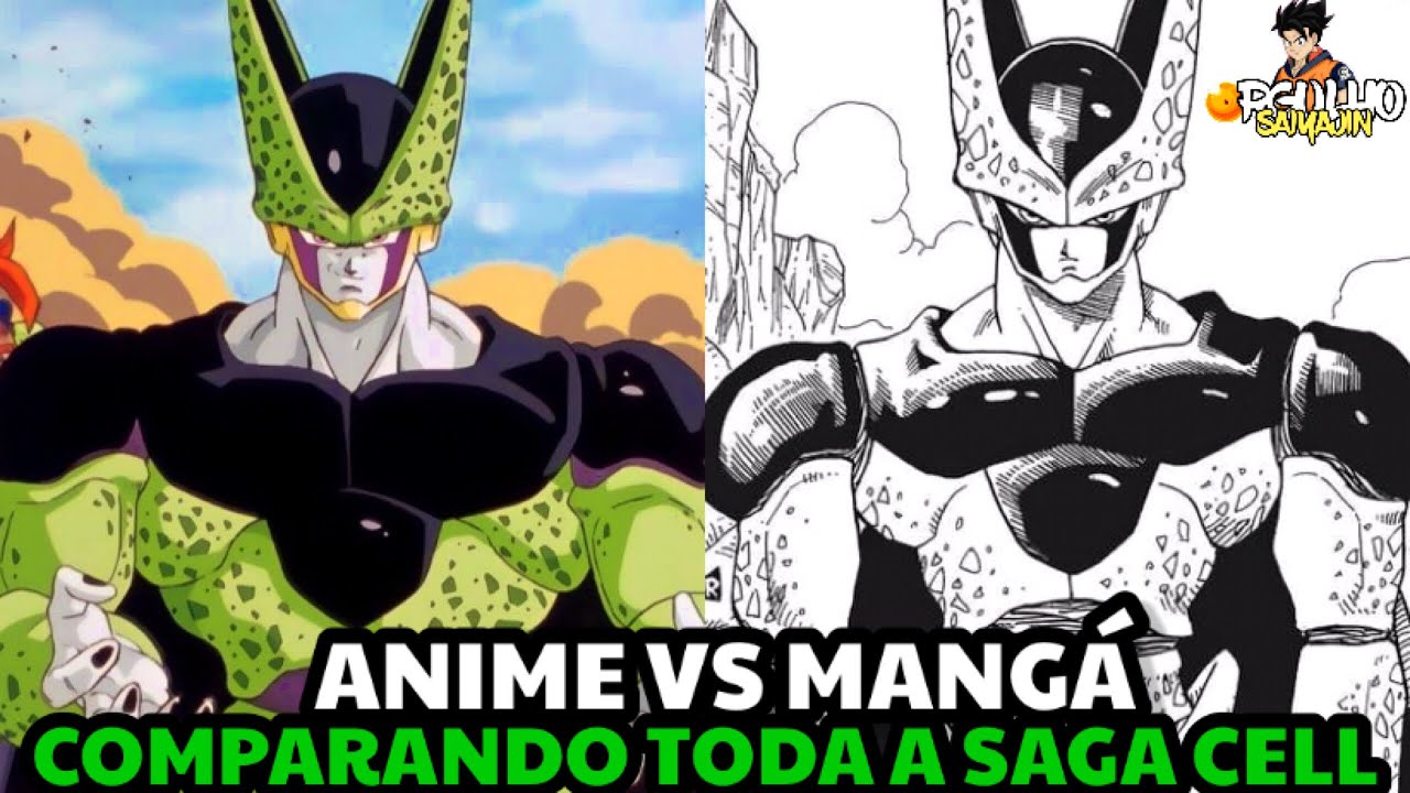 DRAGON BALL Z SAGA CELL ANIME VS MANGÁ (COMPLETO) VEJA TODAS AS DIFERENÇAS