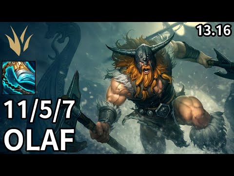 Olaf Jungle vs Vi - EUW Diamond | Patch 13.16