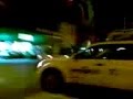 New York City Taxi Ride Past Time Square Heading Downtown