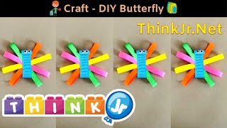 How to make a Butterfly | DIY | crafts | ThinkJr