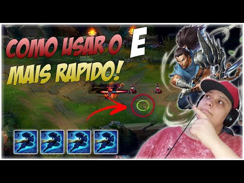 COMO USAR O E DO YASUO MAIS RÁPIDO!!