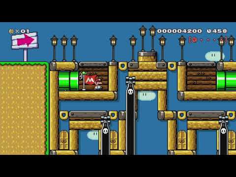 Spike Dodge by SpaceRadio ~ World Record! - Super Mario Maker - No Commentary 1bm
