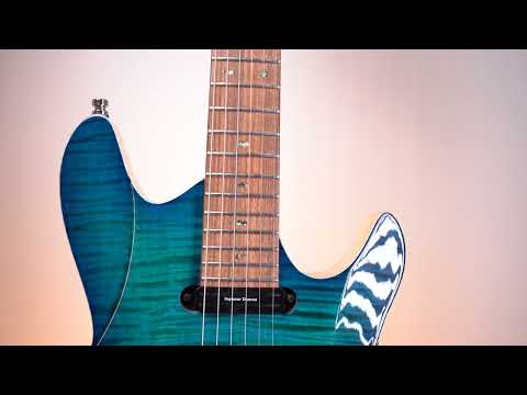 Framus Diablo II Supreme X - 2022 - Custom Shop Deep Cerulean Blueburst Transparent