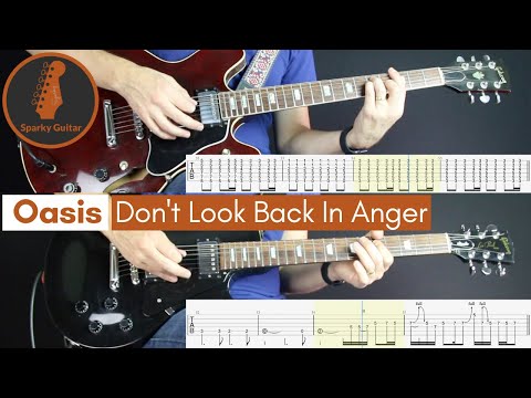Don't Look Back In Anger - Oasis (Guitar Cover #104 with Tabs)