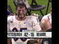 Pitt Players smashes his own head with his helmet