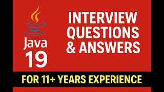 Download the video "Java 19 Interview Questions and Answers | Senior Java Developer Prep"