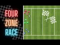 Four Zone Passing Race | Fun Warm Up | Football/Soccer