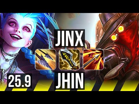 JINX & Pyke vs JHIN & Zoe (ADC) | 15/3/9, Godlike | KR Diamond | 25.9