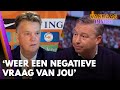 Van Gaal verwijt Krabbendam teveel negativiteit: 'Weer een gebruikelijke negatieve vraag van jou'
