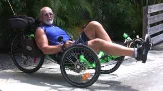 preview picture of video 'Testimonial Recumbent Trike from Bicycle Outfitters Seminole, on the Pinellas Trail'