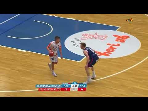 Lukas Milner C 6’10” Full Game SBL Boras Basket vs BC Lulea Sweden 22 pts