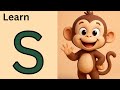 Learn Letter S English Letters For Kids TJJTV