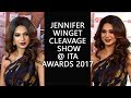 Jennifer Winget Cleavage Show Red Carpet ITA Awards 2017