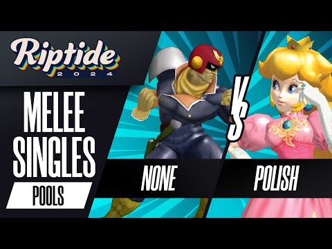 n0ne (Captain Falcon) vs Polish (Peach) - Riptide 2024 - Melee Singles - R2 Pools