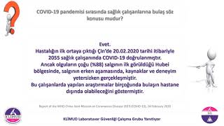 KLİMUD Laboratuvar Güvenliği Çalışma Grubu (LGÇG) Yanıtlıyor 01