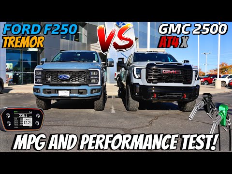 2024 GMC Sierra 2500 AT4X VS Ford F250 TREMOR MPG And Performance Test: Can Ford Defeat The New GMC?