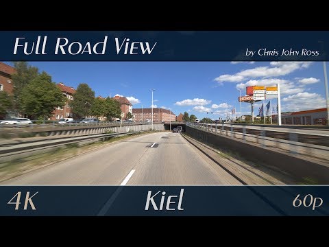 Kiel, Germany: Gaarden, Elmschenhagen - Bundesstraße (B76) - 4K UHD - Autofahrt / Car Ride Video