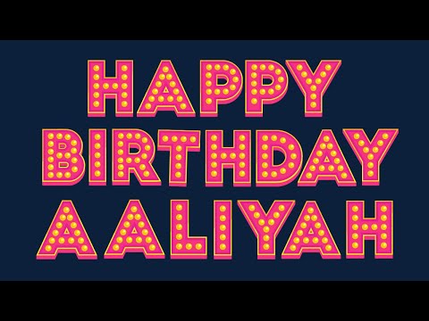Happy Birthday Aaliyah