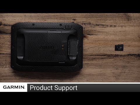 Support: Installing a microSD card on a zūmo® 396